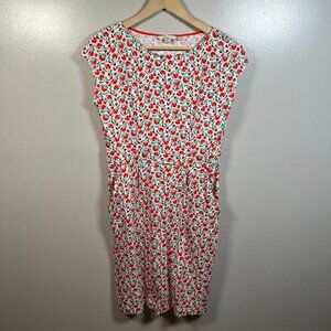 Boden Florrie Jersey Dress Size 10 Floral Preppy Classic Work Office Teacher